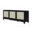 Sheridan 62.99" Mid-Century Modern 6-Shelf TV Stand for TVs up to 55" in Black-91028883