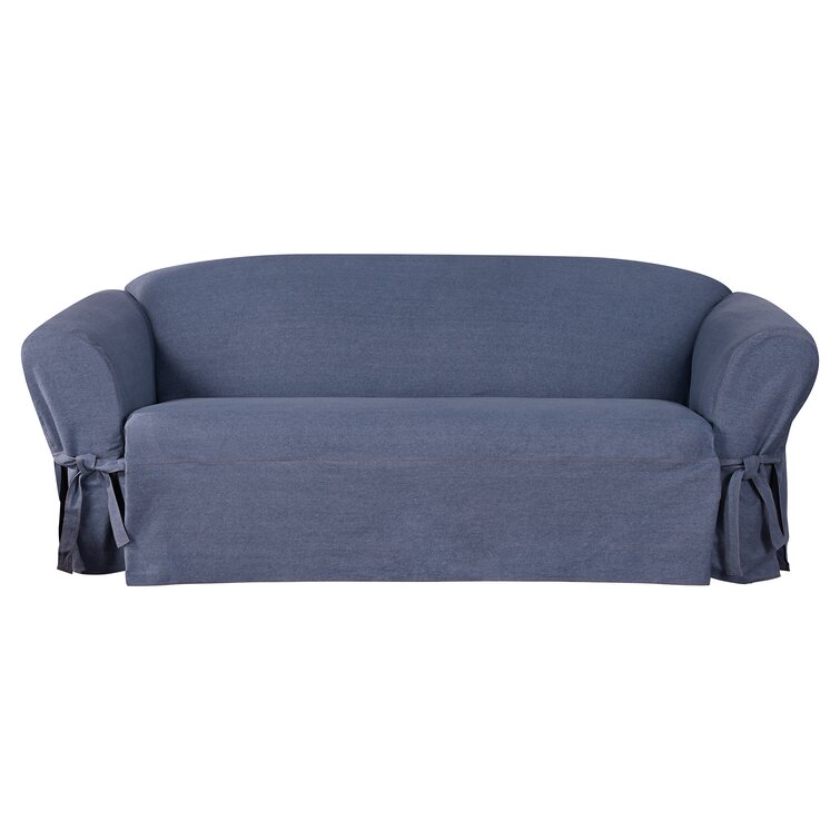 Sure Fit Authentic Denim One Piece Loveseat Slipcover