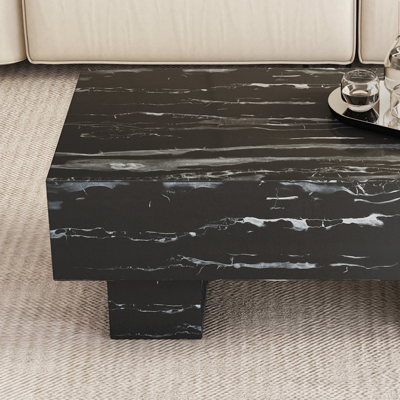 The Coffee Table Has Patterns. Modern Rectangular Table, Suitable For Living Rooms And Apartments.