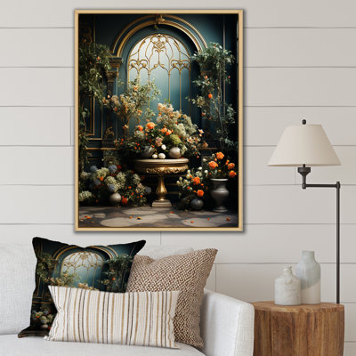 «Flower Foliage Adorned Gardens», reproduction d'art sur toile