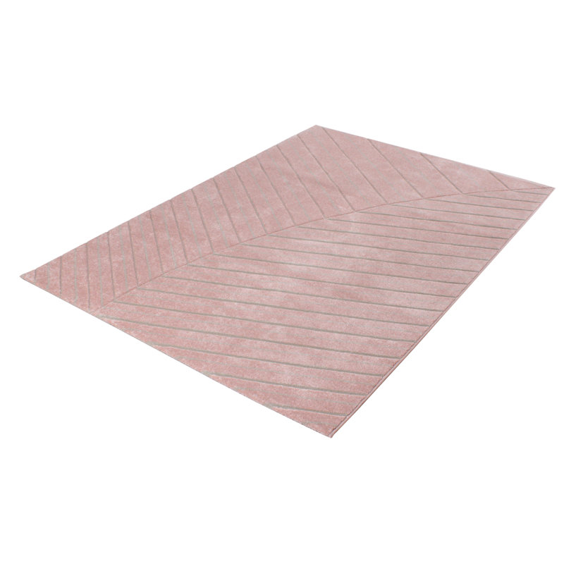 Mansbury Geometric Hand Woven Area Rug, Rectangle 133 x 190cm
