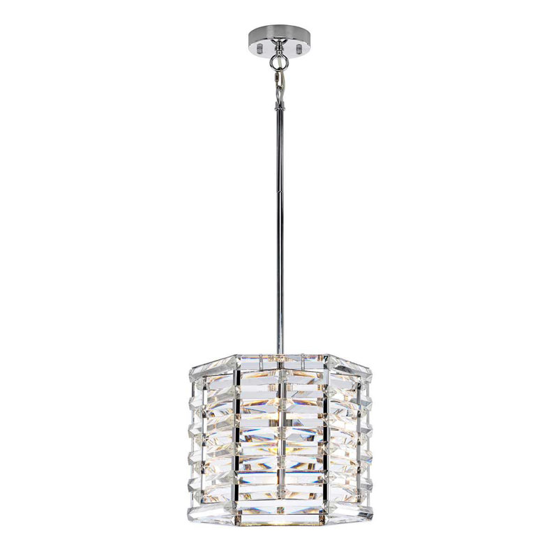 Horatio 1 - Light Polished Nickel Drum Pendant