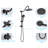Complete Rainfall Shower System With Rough In-valve And Slide Bar-107508352