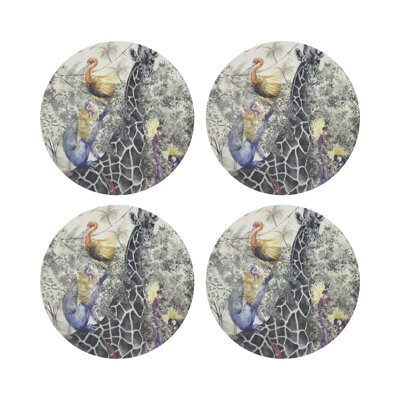 Arcadia Giraffe Pebble 16" Vinyl Placemat