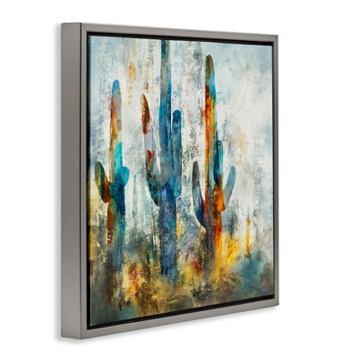 «Abstract Abstract Vibrant Cacti Silhouettes Grain» par Scott Brems