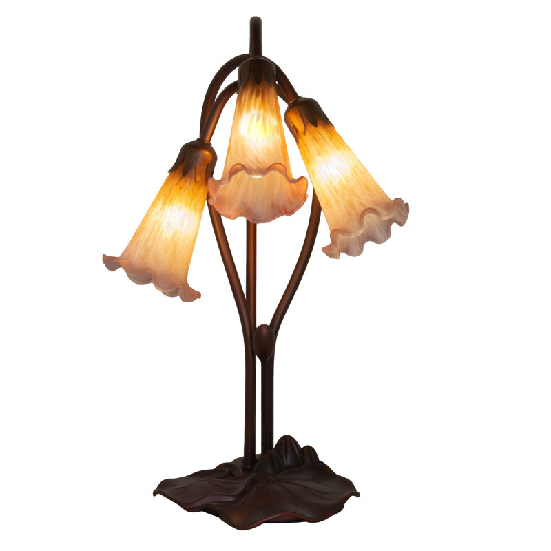 Table Lamp, Amber / Purple