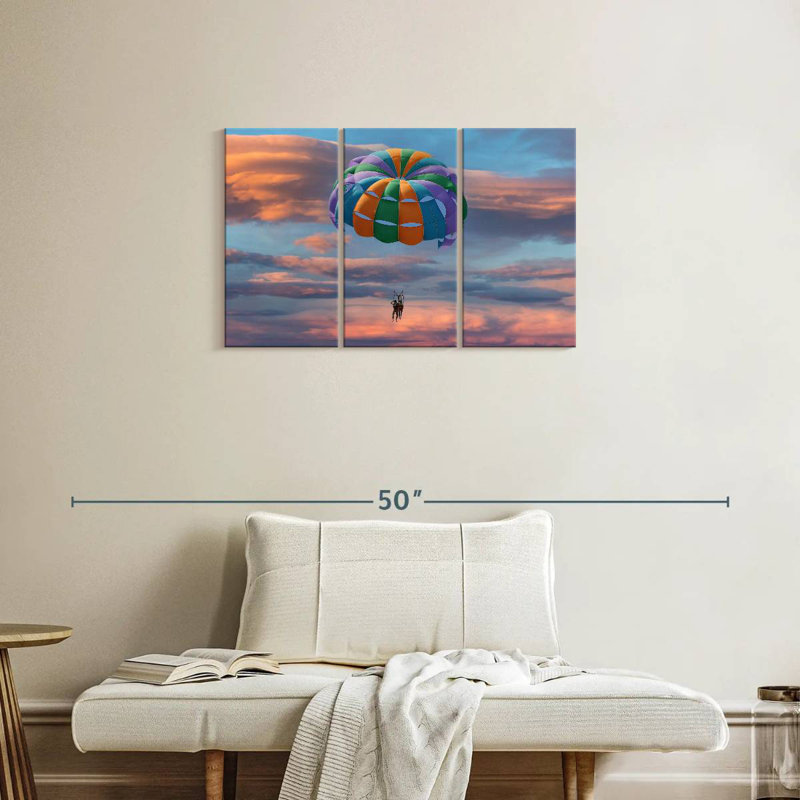 Parachute ascensionnel en couple, H 20 po x l 33 po