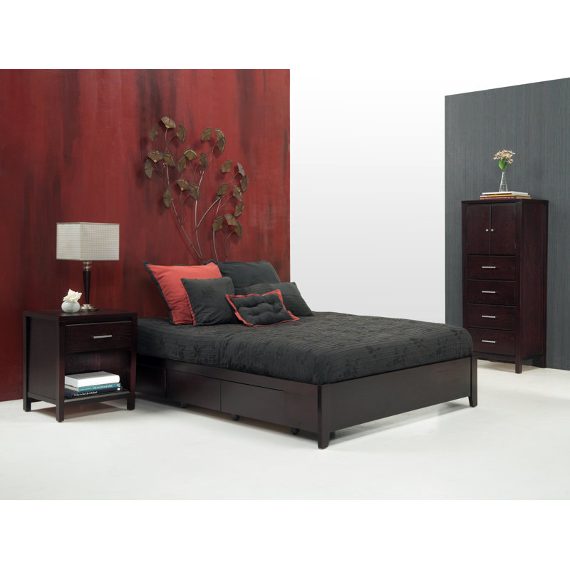 Aleidy Solid Wood Piece Bedroom Set