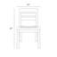 Casares Outdoor Teak Dining Side Chair