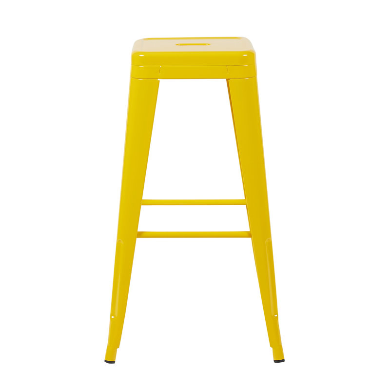 Tabouret de comptoir, Jaune, 4