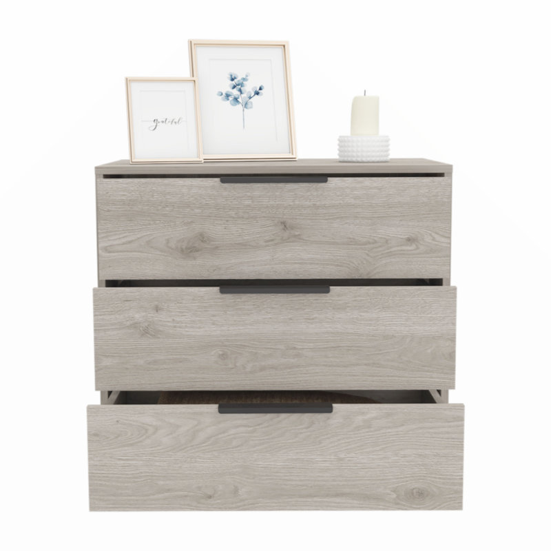 27.775'' W 3 - Drawer Dresser, Gray