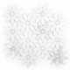 12” x 12” Carrara White Daisy Flower Mosaic Marble Tile Sheets Polished (Set of 10)
