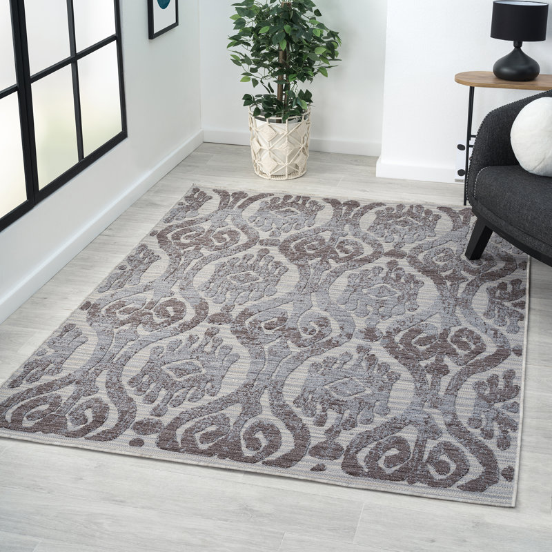 Tapis marocain intérieur / extérieur Mihal, Rectangle 7 pi 10 po x 8 pi 10 po