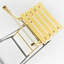 Mobilier de bistro jaune à 3 patios - chaises pliantes en métal et table carrée, pour vérandas et tables