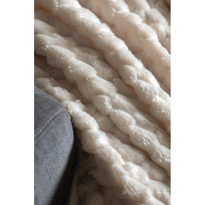 Adreyan Throw Blanket, Natural