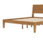 Structure de lit Mid-Century moderne en bois d'hévéa massif, mortaise sans outil à assemblage rapide et structure Tenon-911184494-911184481