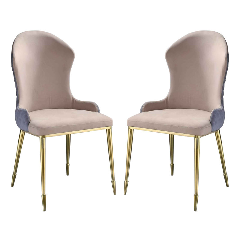 Chaise d'appoint rembourrée beige