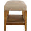 Banc de siège rembourré en chêne touffeté-839558916