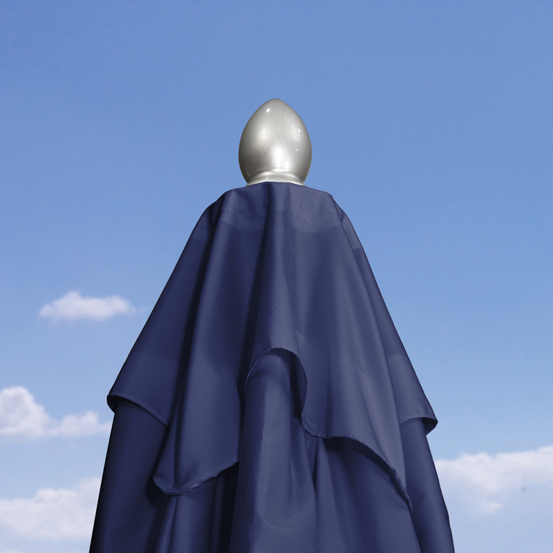 Market Umbrella - Poulie exquise ronde de 10 pi avec dessus ventilé bleu marine, Marine