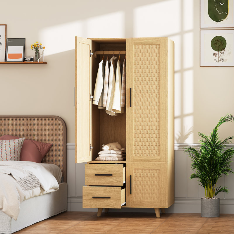 3 Door Manufactured Wood Wardrobe