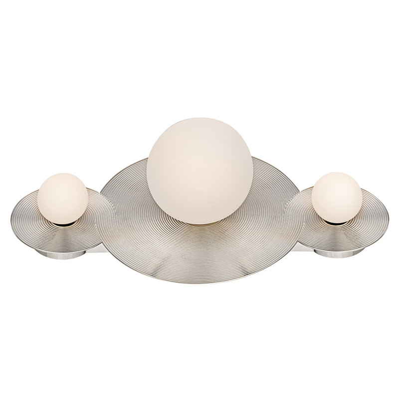Rhea 5.25" 3 - Light LED Bath Sconce by Lisa McDennon, Polished Nickel