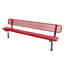 Banc, jaune texturé, extensible, 2,44 m, avec dossier, surface-1211726149-1211726198