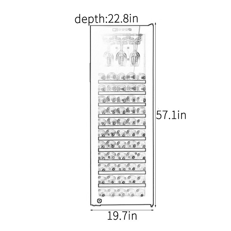 Constant temperature red wine cabinet Air-cooled