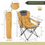 Chaise de camping pliante convertible 2 en 1 avec coussin-1573040163