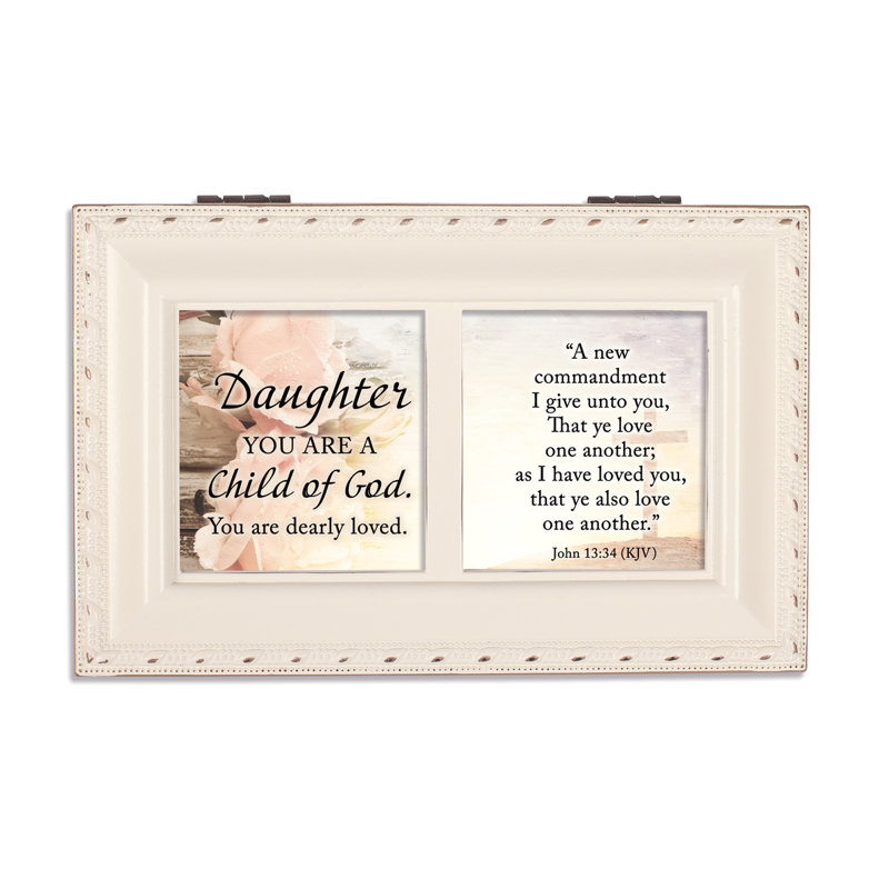Petite MusicBox Daughter John 13: 34 KJV