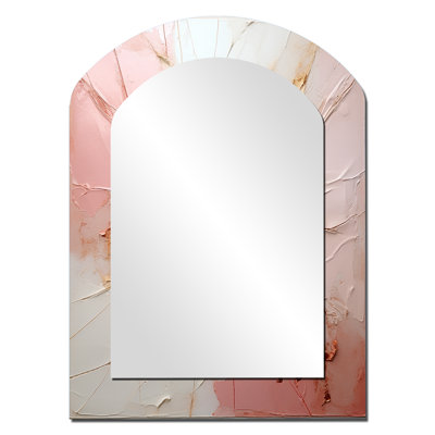 Pink Paint Fusion - Beige Arch Wall Mirror Decor