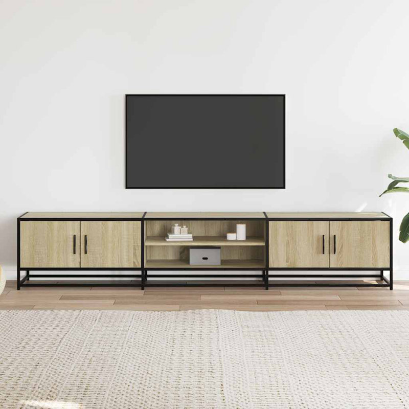 Amahni TV stand made of wood, 35 x 41cm, Grey Sonoma, 180cm