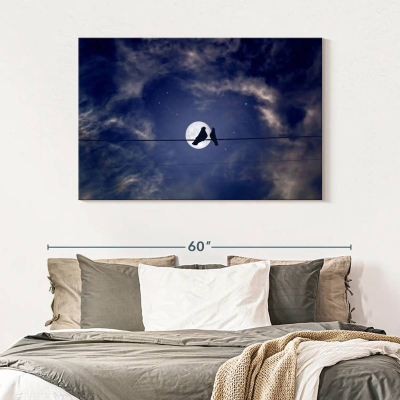 Alvord Night Sky Pigeons, 32" H x 48" W