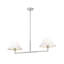 Lustre 2 lumières Ryckman en nickel brossé-1181059805