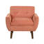 Chaise d'appoint rembourrée et capitonnée-1099036716