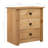 Nightstand with 3 Drawers Storage Bedside Table Pinewood Panama Range-1179413752
