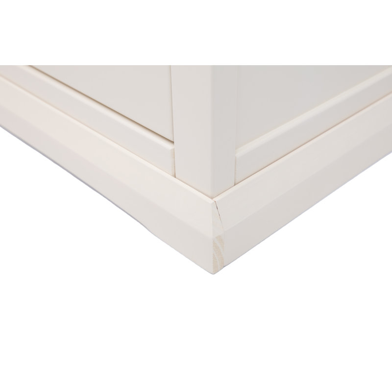 Netherton 90cm W 5 - Drawer Chest of Drawers, White