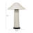 Faith White Boucle Table Lamp