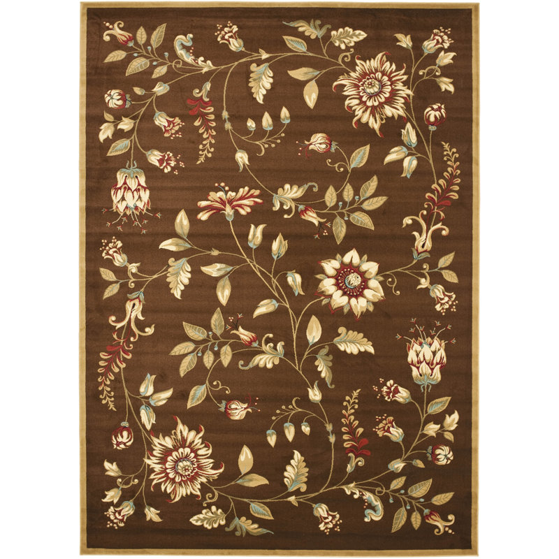 Carolane Performance Floral Rug, Rectangle 3'3" x 5'3"