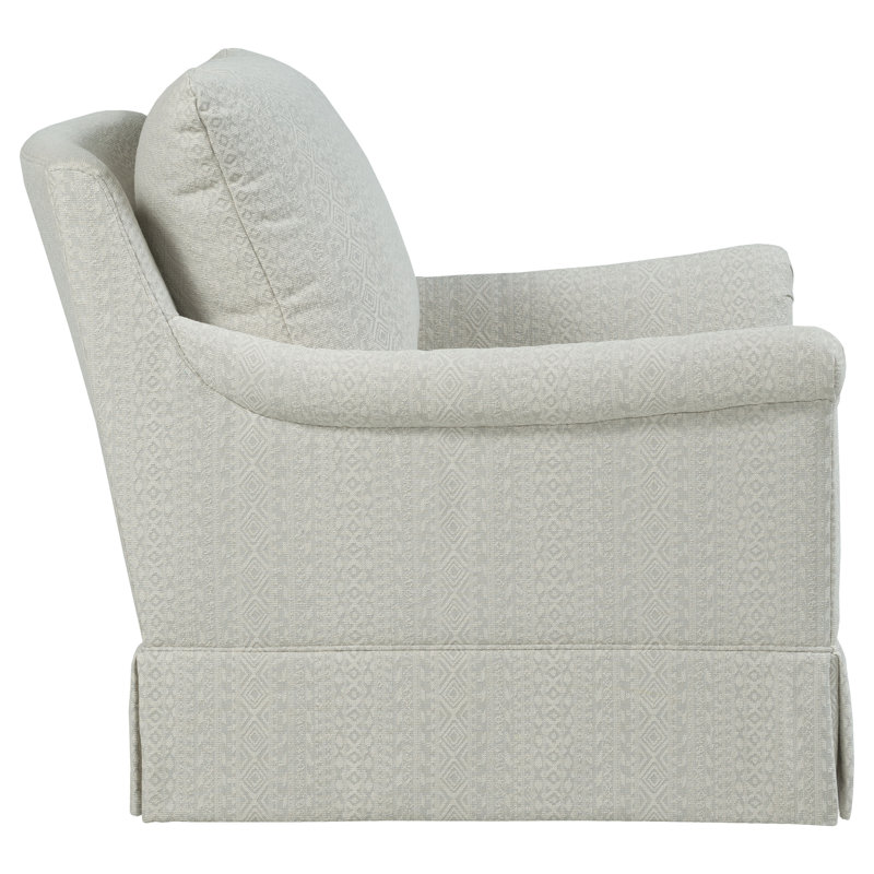 Fauteuil pivotant l 34,5 po Olivia, Polyester 9953 Loden