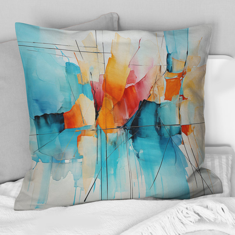 Coussin Collage Symphony I - Abstract Collages