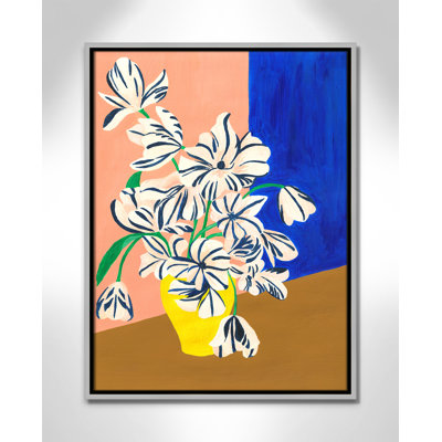 «Stripey Flowers Print» par Violets Print House