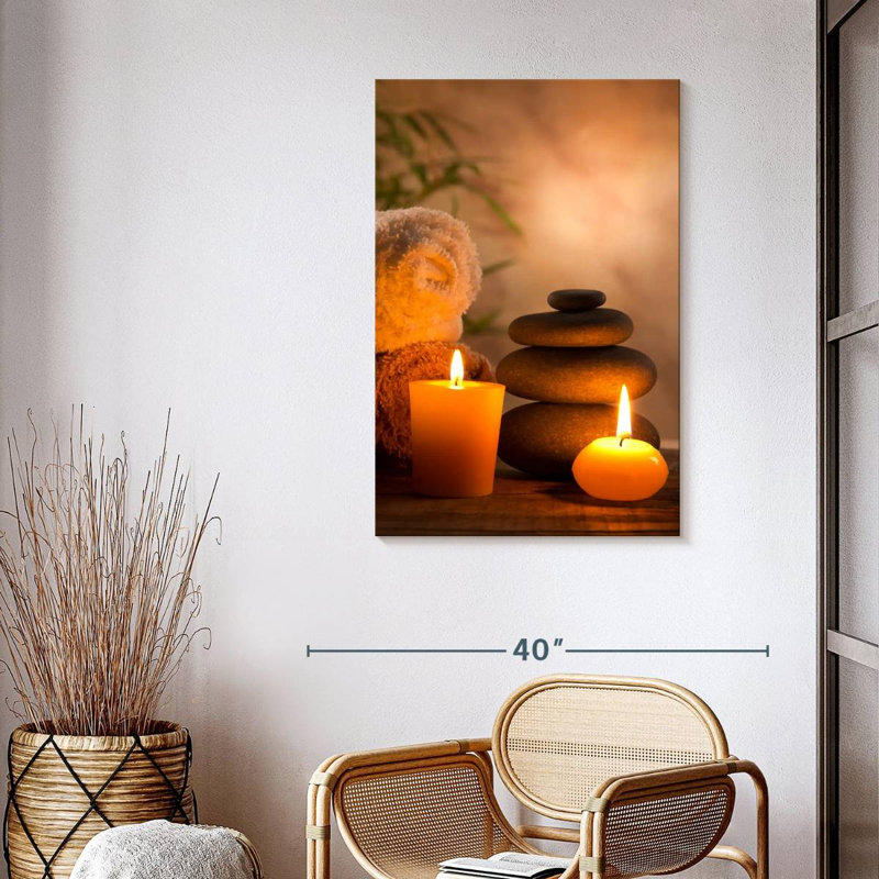 Aromatique spa, reproduction sur toile, H 39 po x l 26 po x P 1,25 po