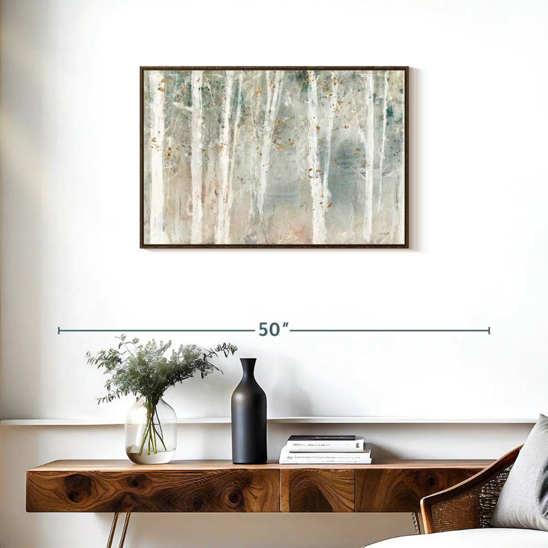 A Woodland Walk I, Cadre flottant noyer, 31 po x 21 po