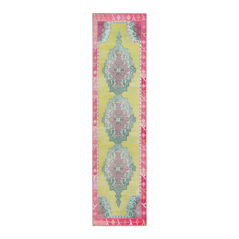 Oppie Performance Chenille Oriental Indoor Rug, Runner 2' x 7'10"