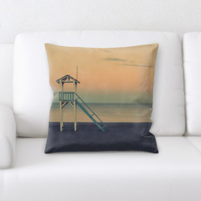 Sos Microsuede Reversible Throw Pillow