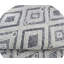 Tapis en laine touffeté à la main noir et ivoire à motif géométrique à losanges-1085256885