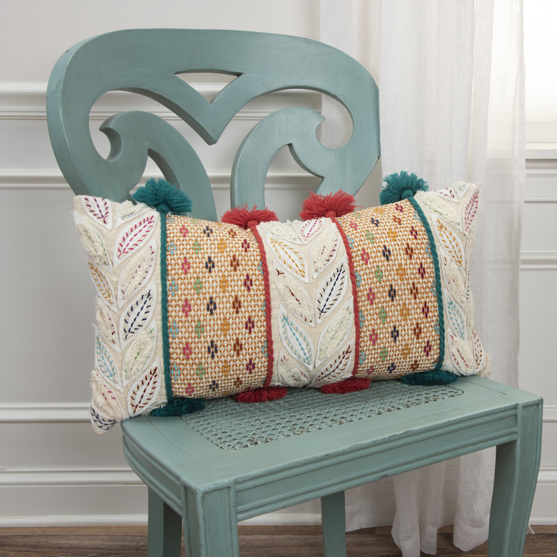 Rectangular Cotton Pillow Cover and Insert