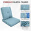 Coussins de remplacement pour meubles d'extérieur 24 po x 22 po Carolina-110860463-123628618