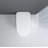 Modern Smart Toilet With Bidet Seat Builtin, Intelligent Toilet  Auto Open/Close Seat, Foot Sensor, LED Display,Night Light, Warm Water & Dryer,White-124934877