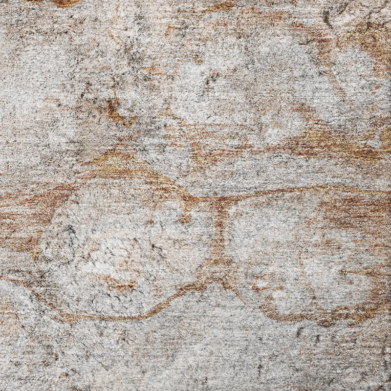 Tapis à poil long de qualité supérieure lavable à la machine ADS698, Terra Cotta, 5 pi x 7 pi 6 po